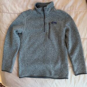 Patagonia Kids' Better Sweater® 1/4-Zip Fleece Gray M